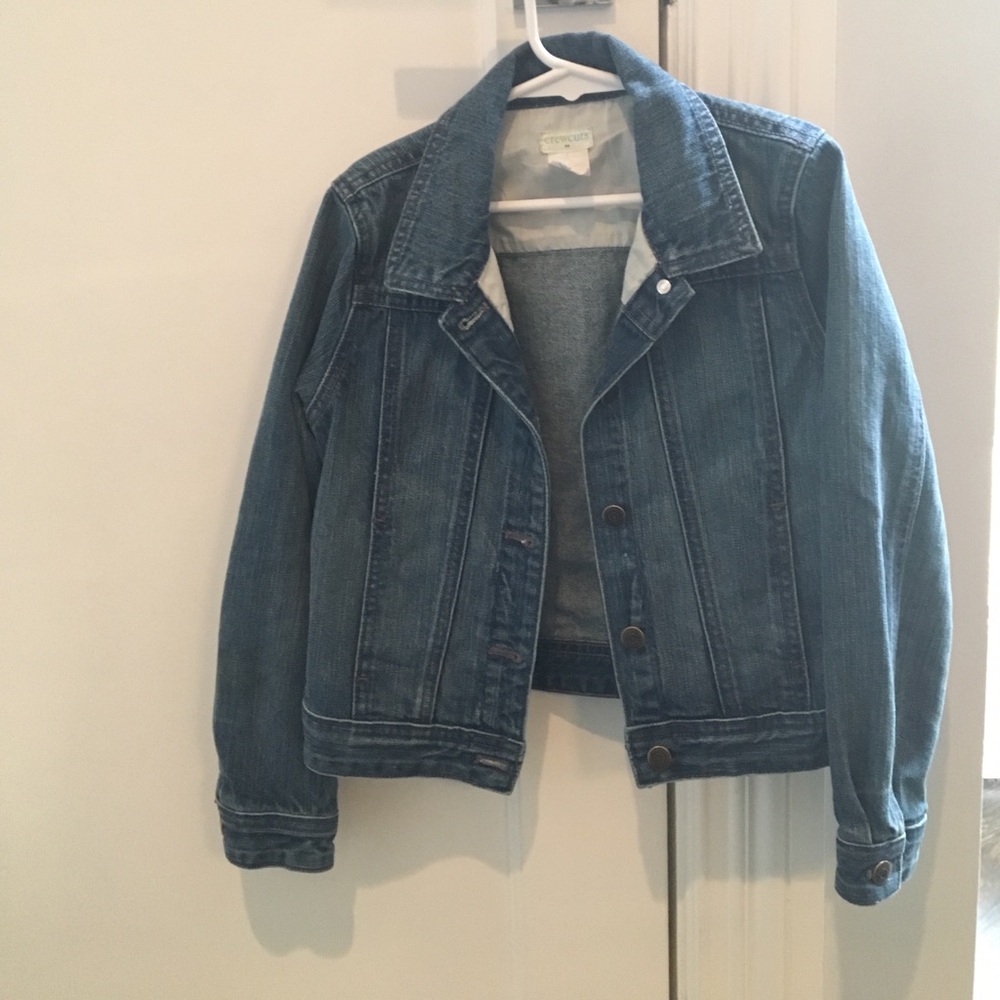 Crewcuts size 8 denim jean jacket